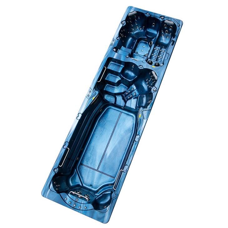 8M Outdoor Intelligent Endless Dual Zone Swimming Spa Pool With Training Rope